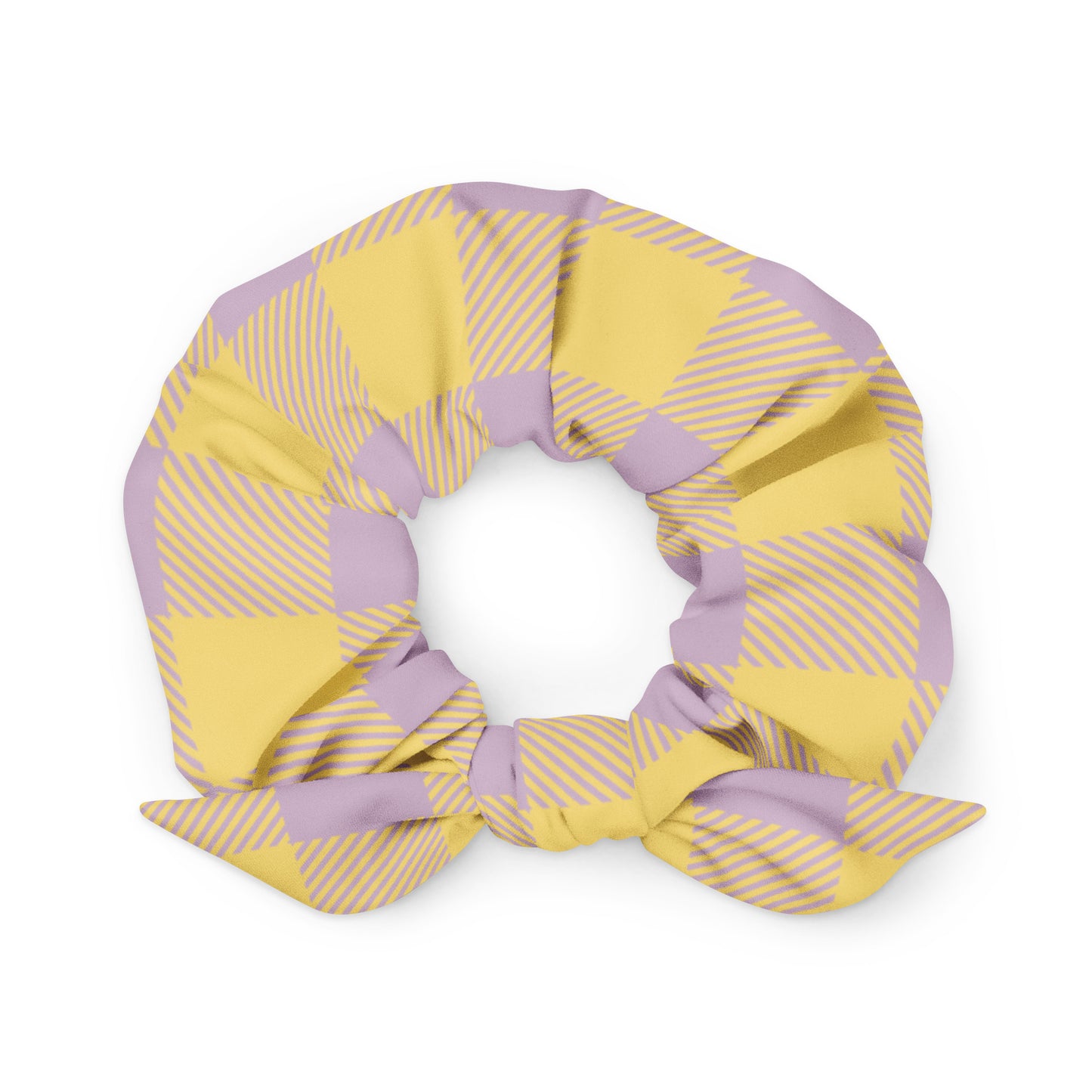 Riley Recycled Scrunchie in Lemon