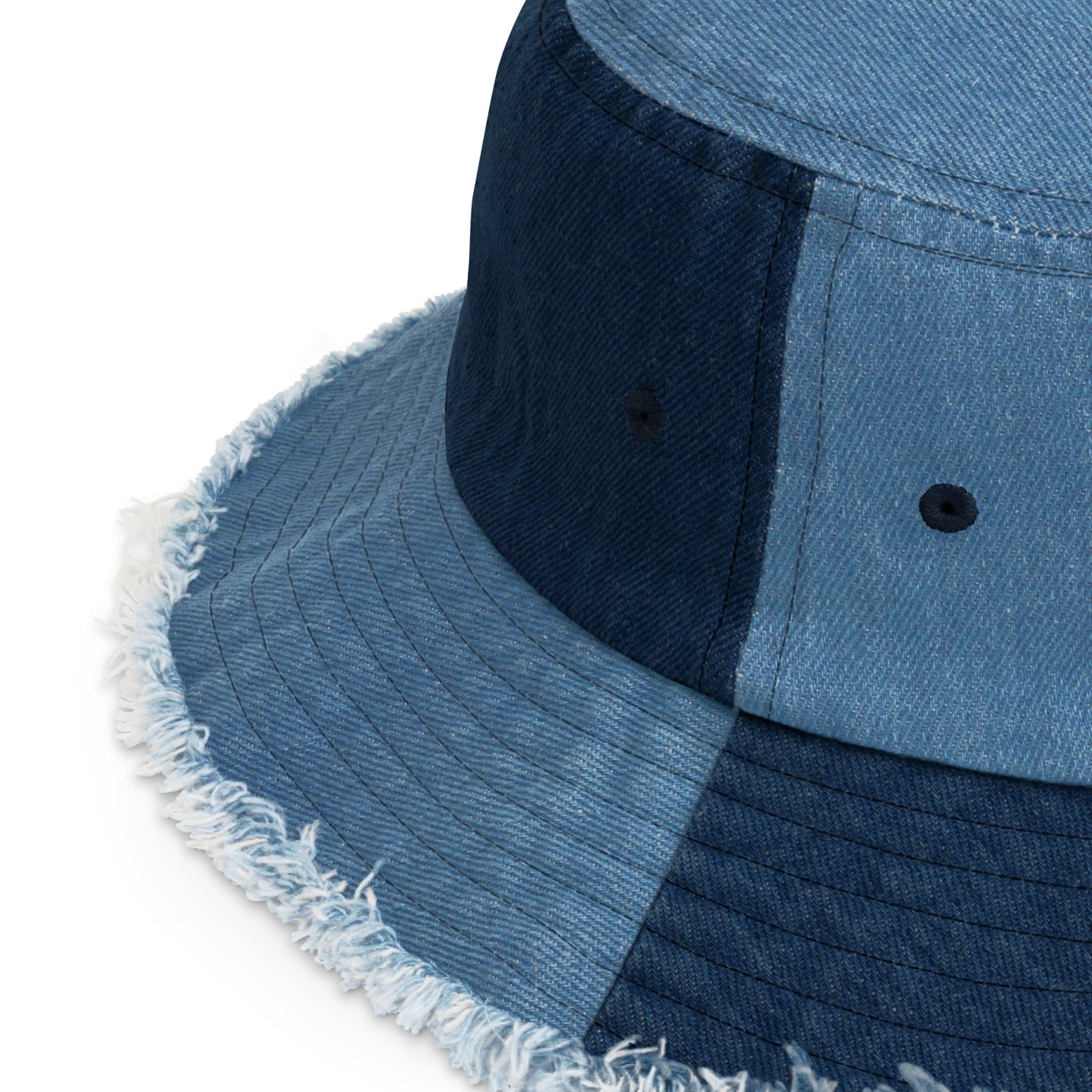 Anna Distressed Denim Bucket Hat
