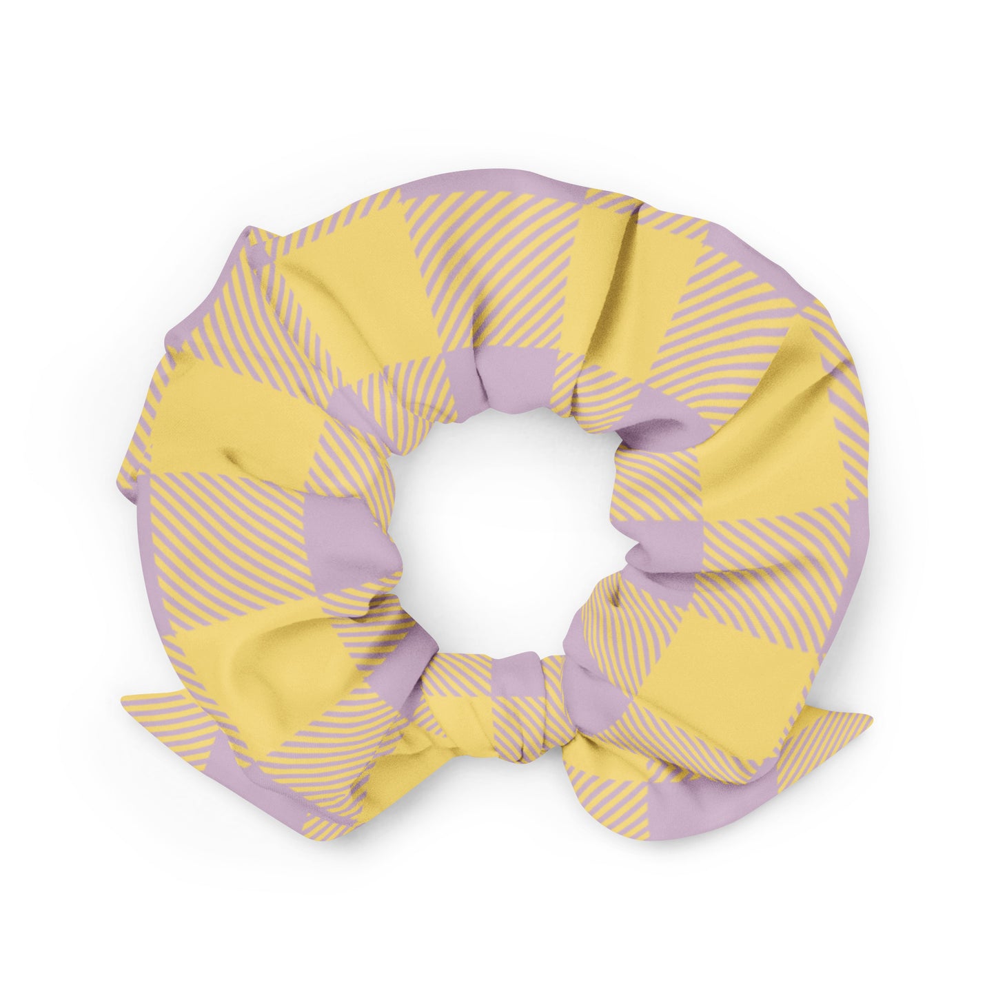 Riley Recycled Scrunchie in Lemon