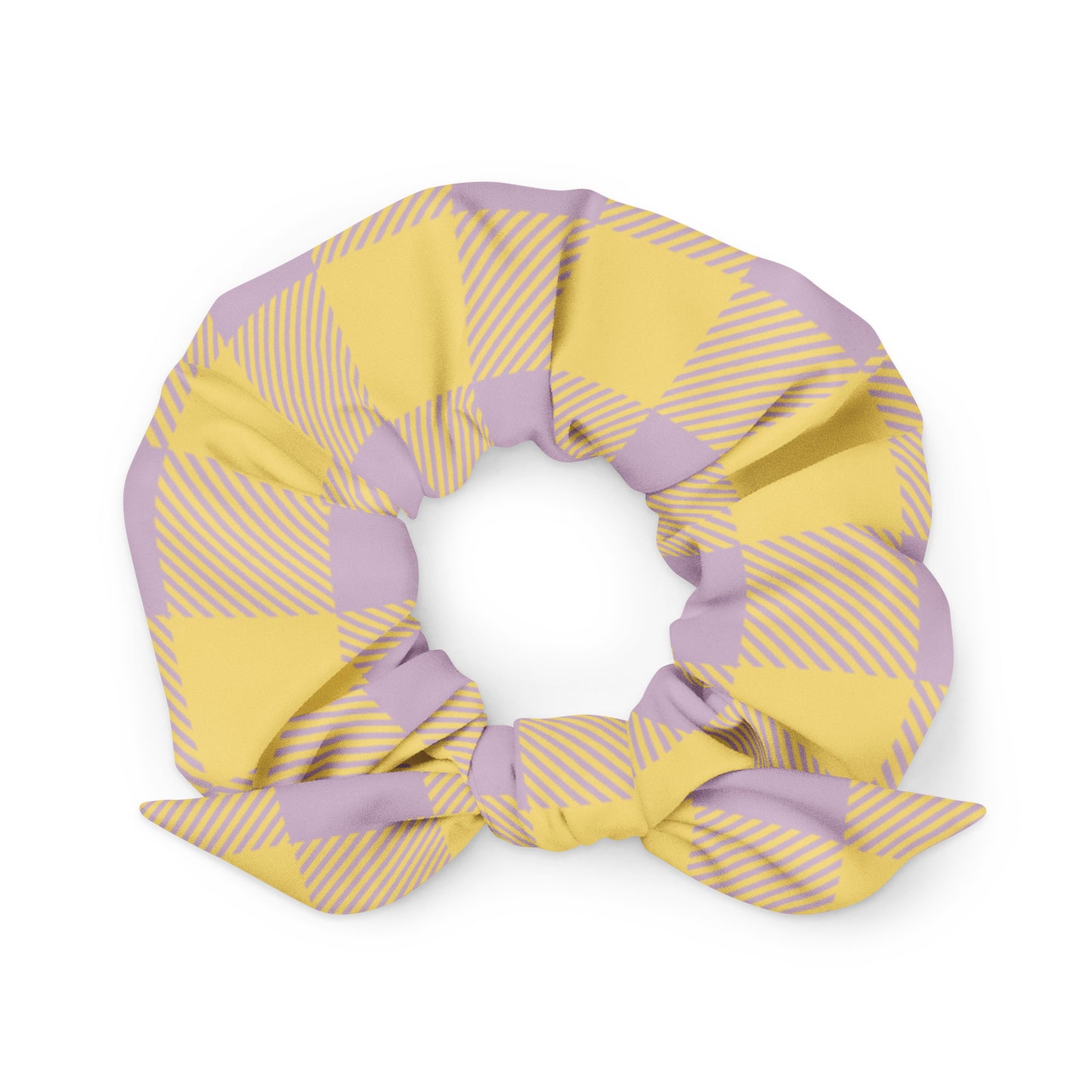 Riley Recycled Scrunchie in Lemon