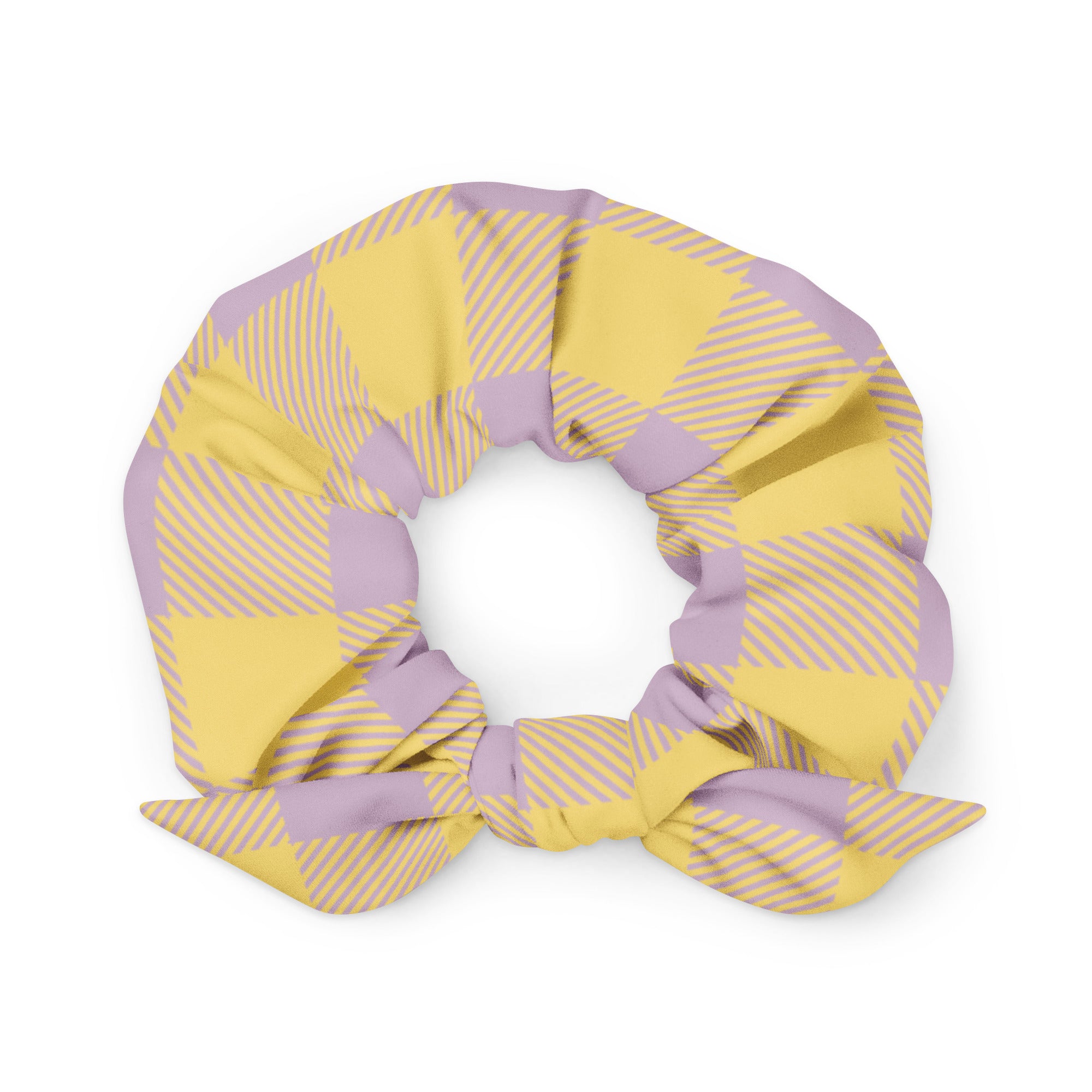 Riley Recycled Scrunchie in Lemon