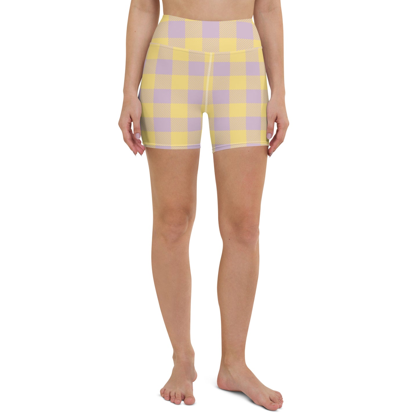 Riley Yoga Shorts in Lemon