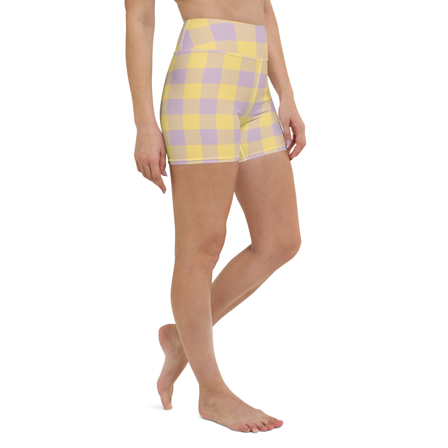 Riley Yoga Shorts in Lemon